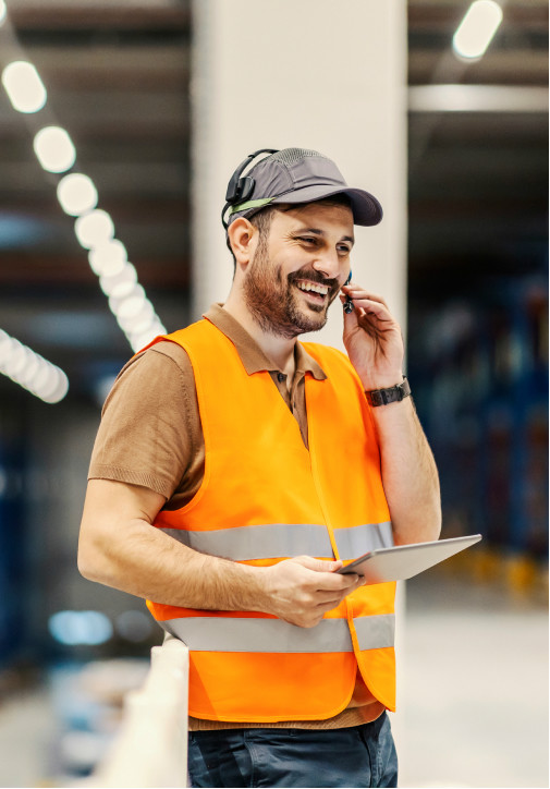 employee working within a factory